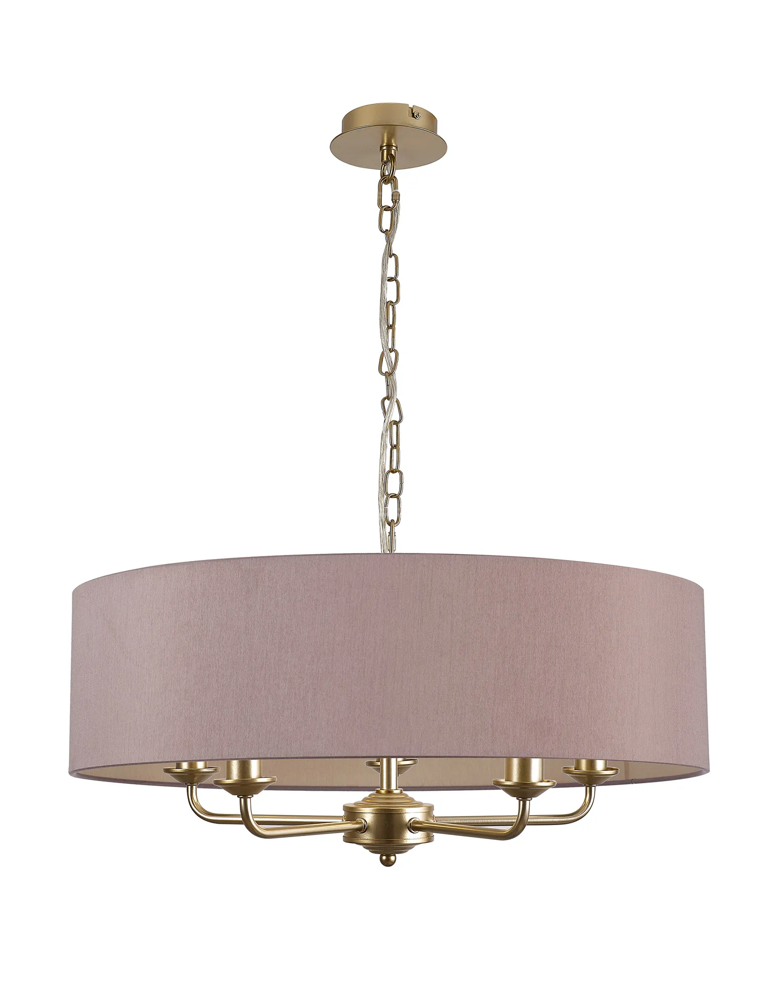 Banyan 60cm 5 Light Pendant Champagne Gold, Taupe/Halo Gold DK0957  Deco Banyan CG TA